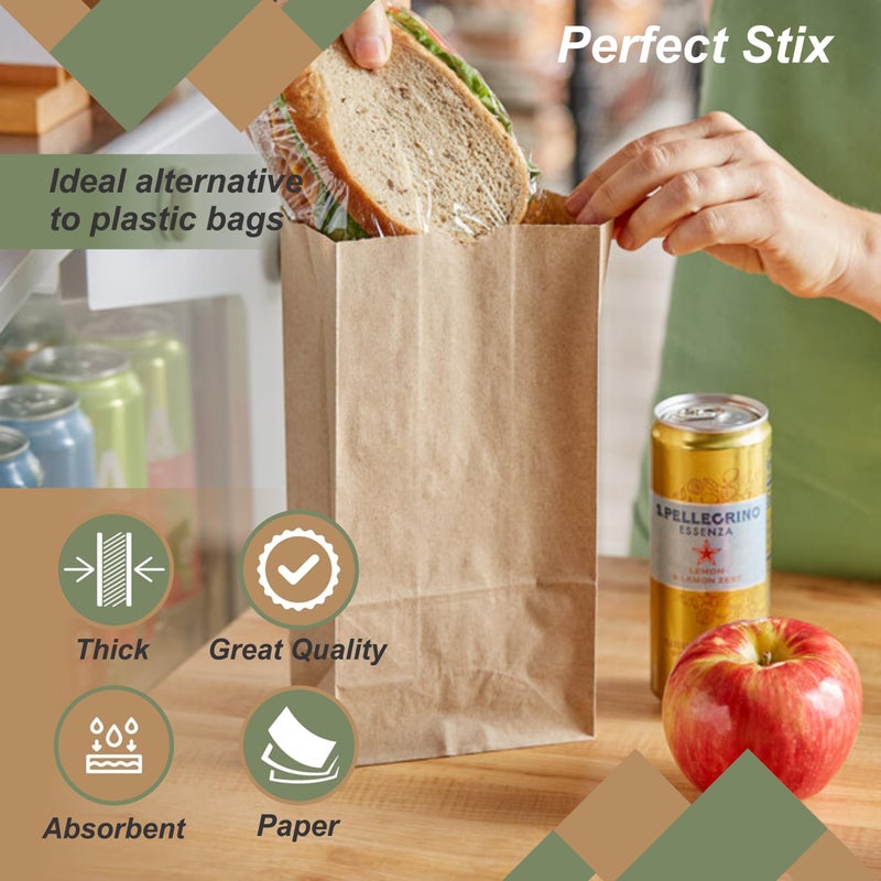 Perfect Stix - Perfect Stix Brown Bag 4lb 40- 2mwhite 4 lb Brown Bag- Pack of 40 Bags - Image 4